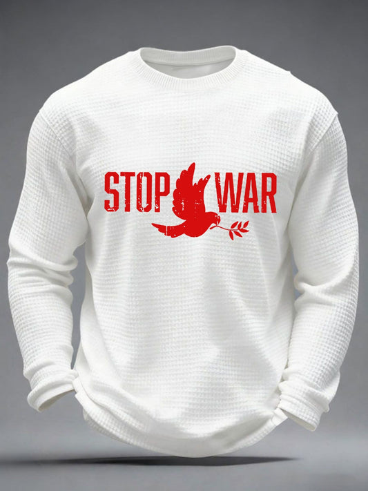Men's No War Waffle Long Sleeve T-Shirt
