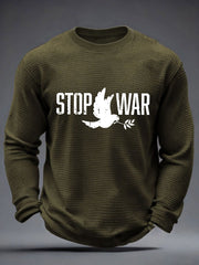 Men's No War Waffle Long Sleeve T-Shirt