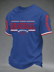 Men's Baseball Print short sleeves t-shirt