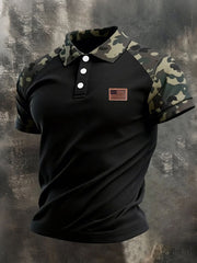 Men's Camouflage Patriotic Tops