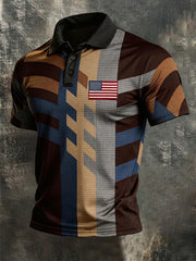 Men's American Flag Printed Shirt