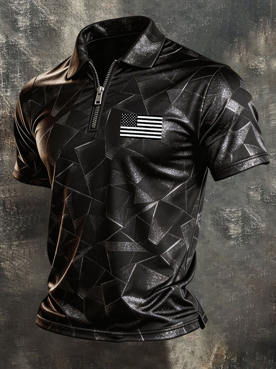 Men's Retro Patriot Print Shirt