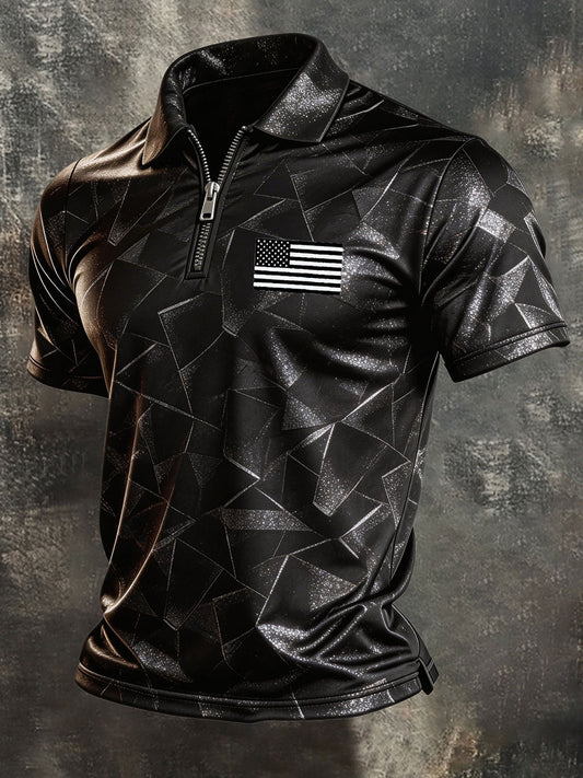 Men's Retro Patriot Print Shirt