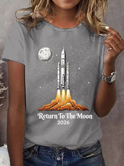 Women's Return To The Moon 2026 Casual Tee