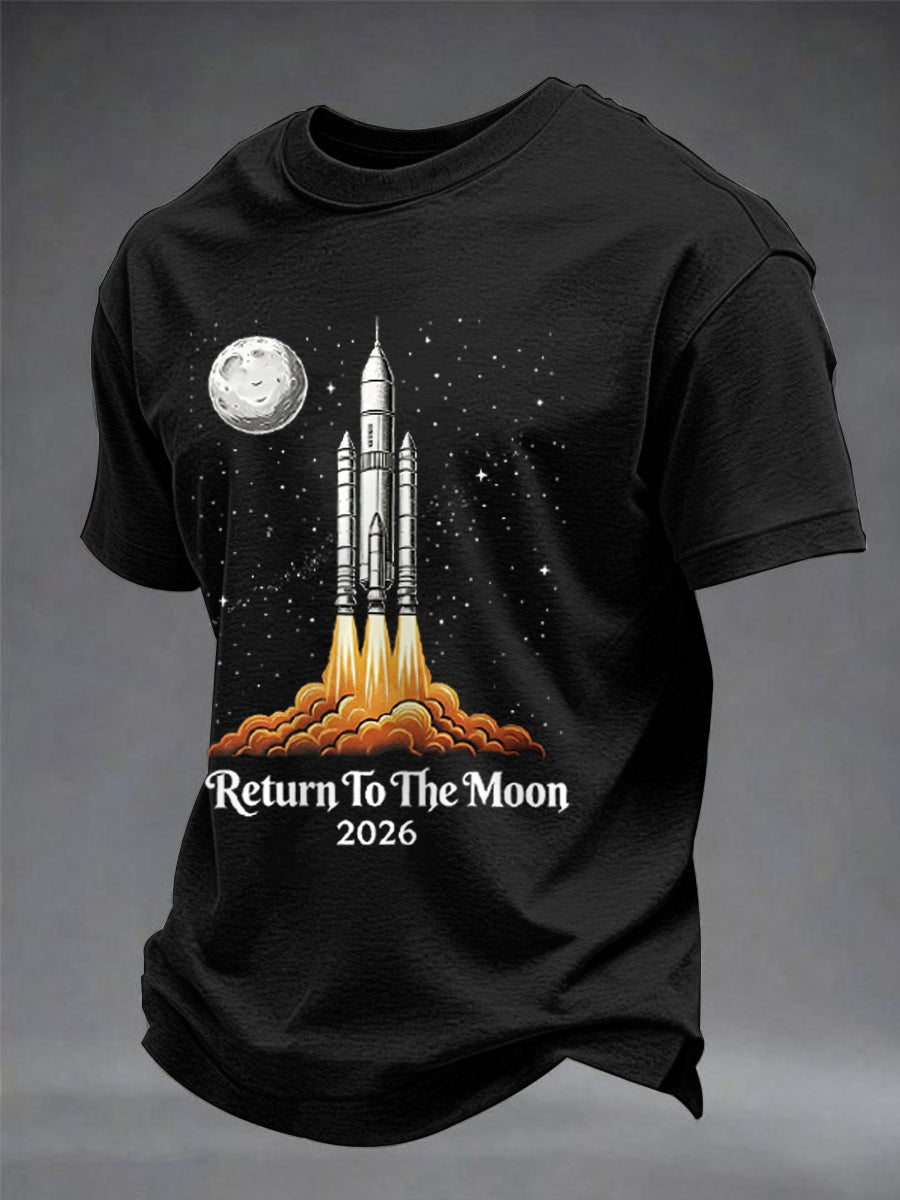 Men's Return To The Moon 2026 Casual Tee