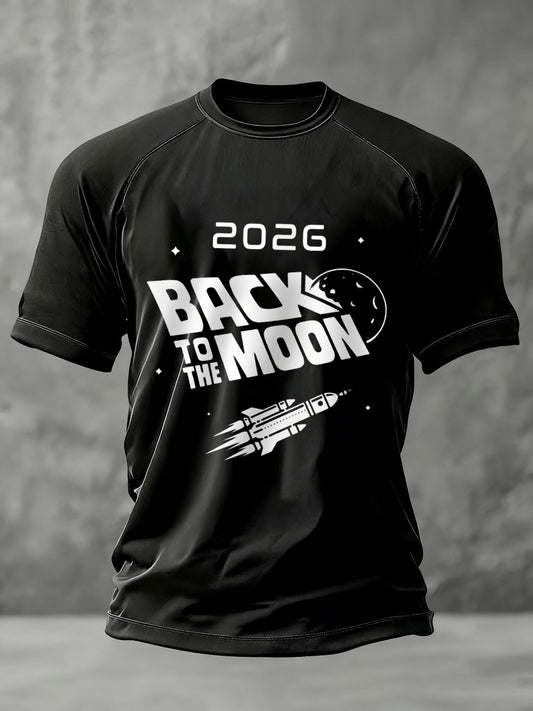 Men's Return To The Moon 2026 Casual Tee