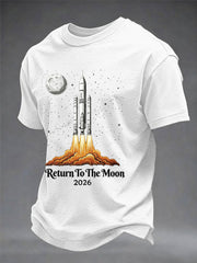 Men's Return To The Moon 2026 Casual Tee