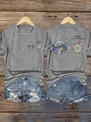 Women's 2026 Rocket Moon Launch Mission V-Neck Tee