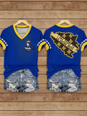 Women's Bosnia Football Lover ZMAJEVI Printed T-shirt