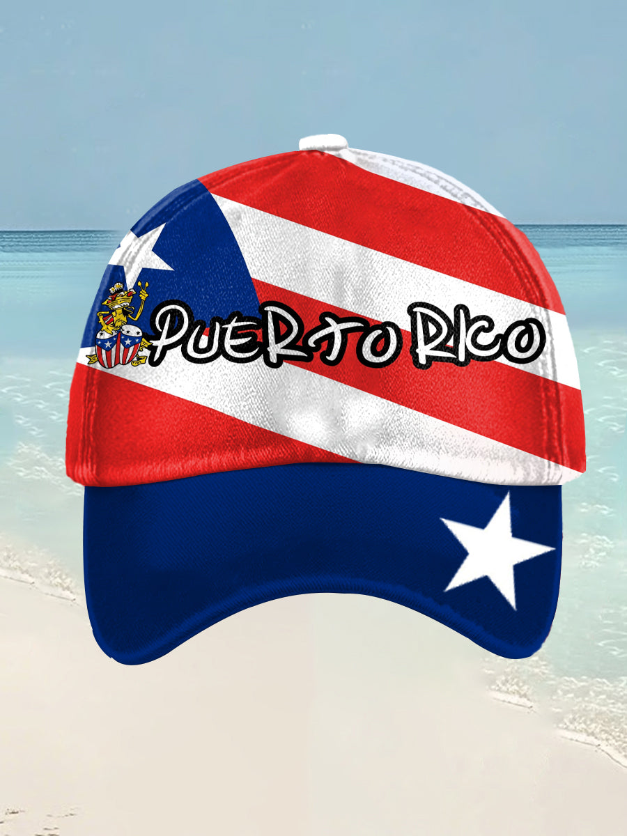 Unisex Puerto Rico Print Hat