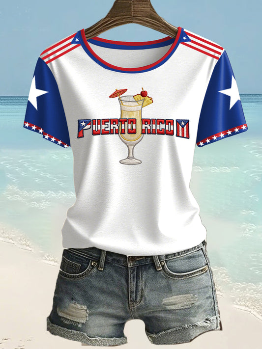Women's Puerto Rico Printed T-shirt