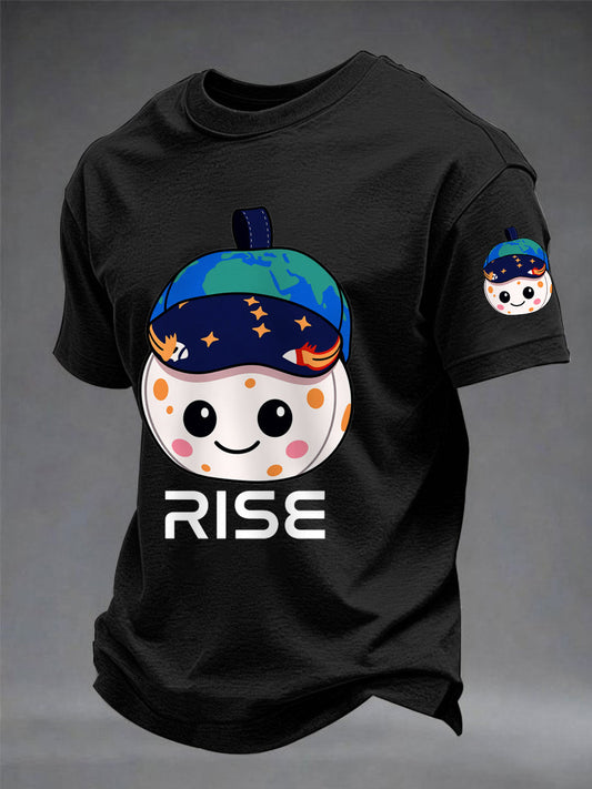 Men's Rise 2026 Artemis II Mission Print Casual Tee