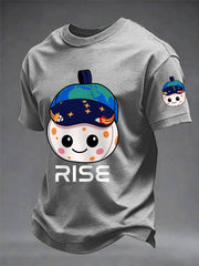 Men's Rise 2026 Artemis II Mission Print Casual Tee