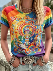Women's Pride Month Printed T-shirt