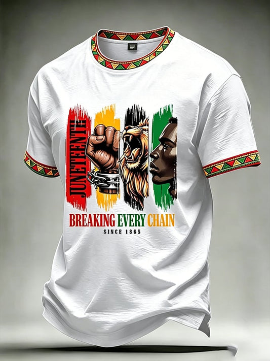Men's Juneteenth 1865 Printed T-shirt