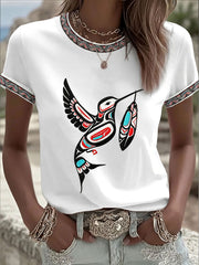 Women's Indigenous Totem Art Casual Shirt