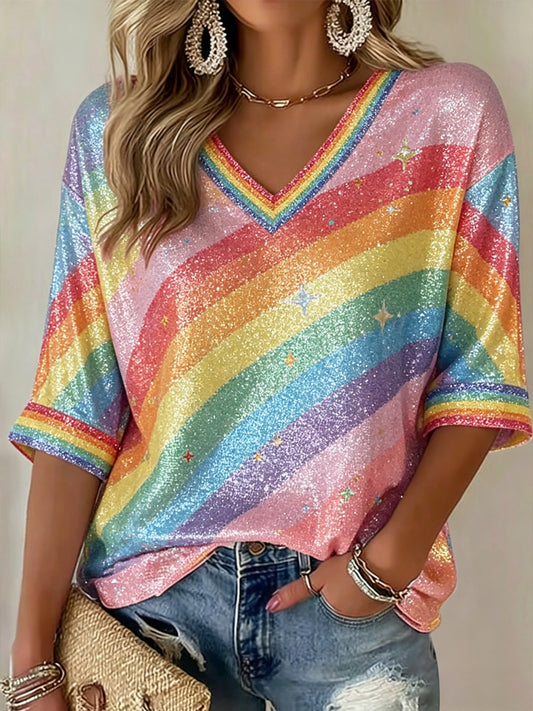 Women's Pride Month Print Casual T-shirt