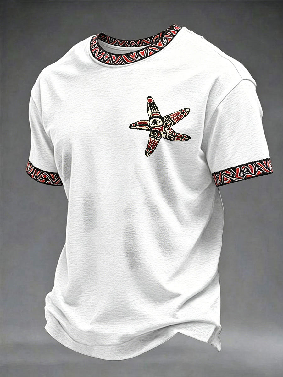 Men's Indigenous Totem Casual T-shirts