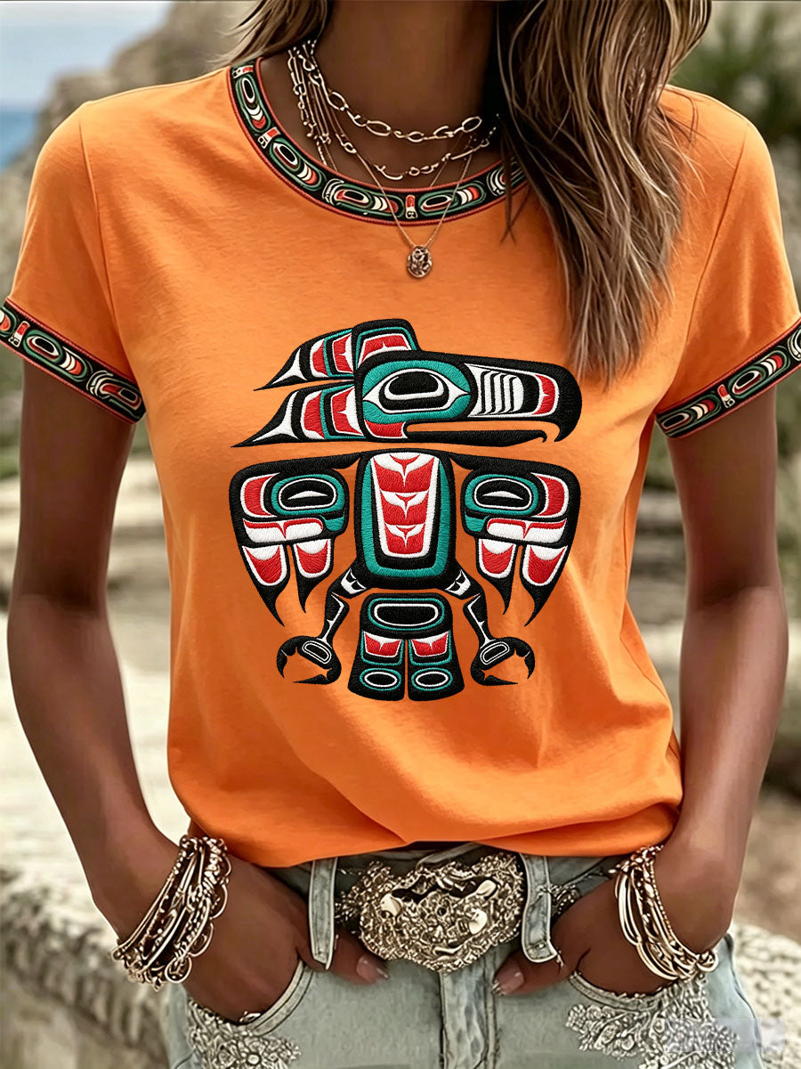 Women's Indigenous Art Casual T-shirt