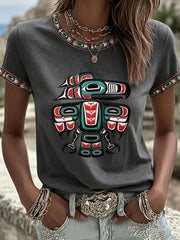 Women's Indigenous Art Casual T-shirt