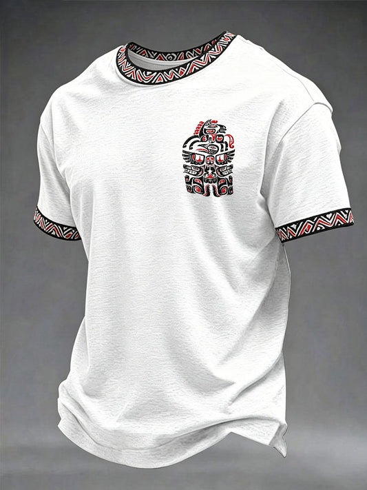 Men's Indigenous Totem Casual T-shirts