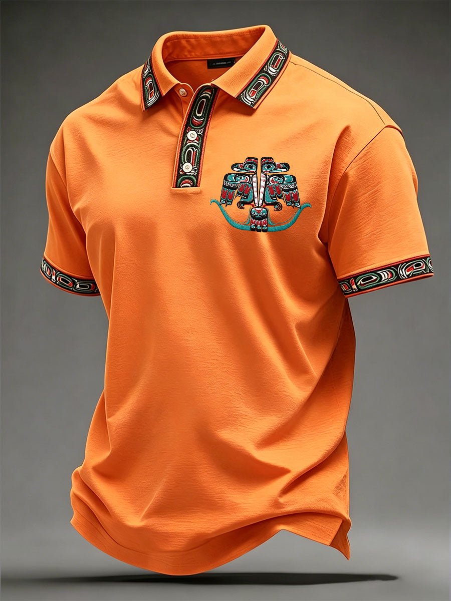 Men's Indigenous Totem Casual T-shirts