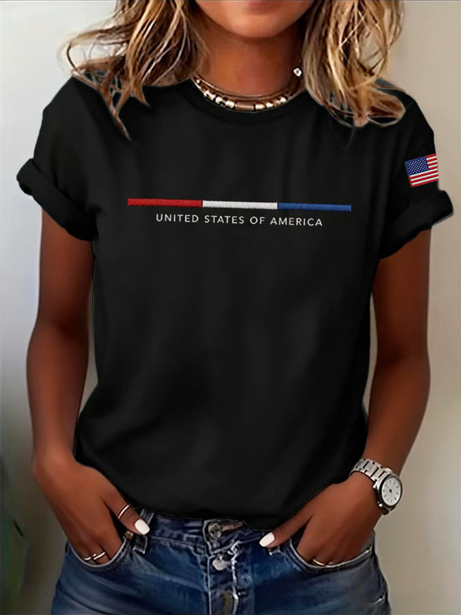 Women's United States Of America Short Sleeve T-Shirt