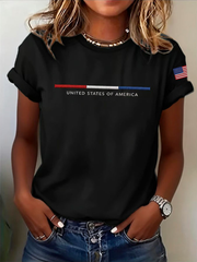 Women's United States Of America Short Sleeve T-Shirt