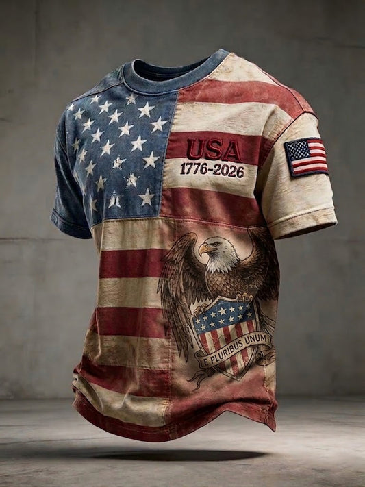 Men's America 1776 Freedom Printed T-Shirt