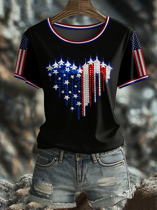 Women's America Printed T-shirt