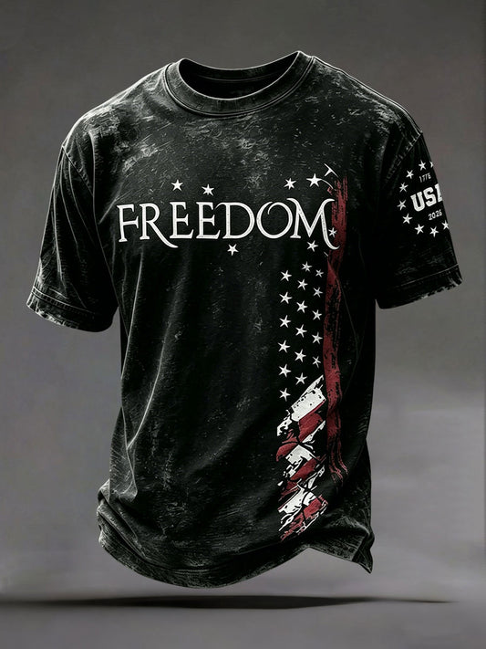 Men's Independence Day Printed Casual  t-shirt