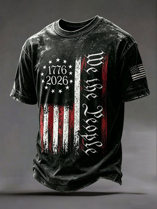 Men's Independence Day Printed Casual  t-shirt