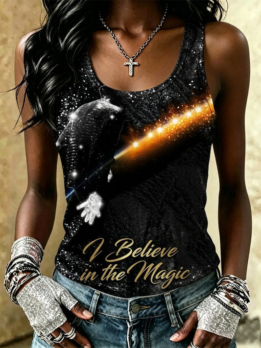 Women's Pop Music Inspired Vest Top