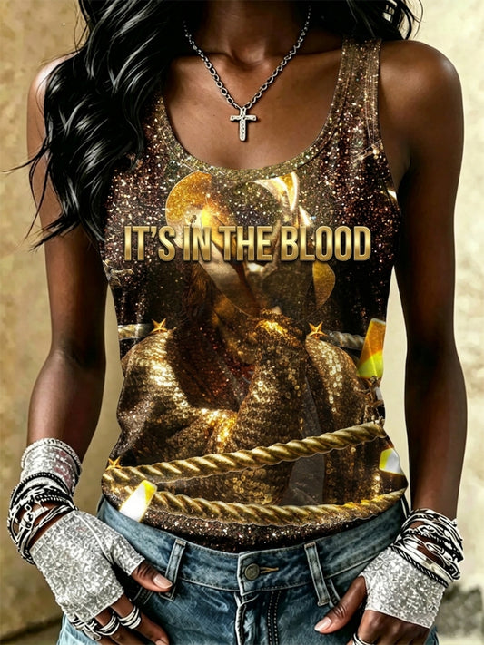 Women's Pop Music Inspired Vest Top