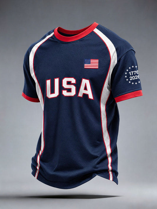 Men's USA Print T-Shirt