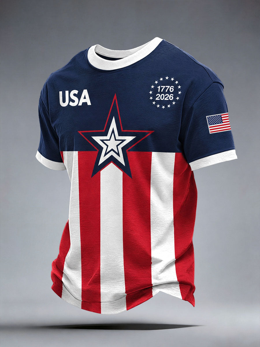 Men's USA Print T-Shirt