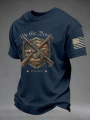 Men's USA 1776-2026 Printed Casual T-Shirt