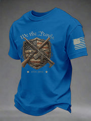 Men's USA 1776-2026 Printed Casual T-Shirt