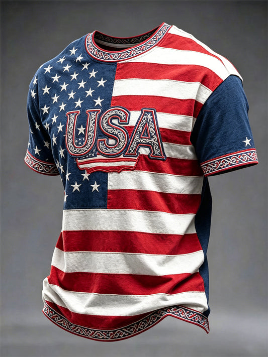 Men's America Printed T-shirt