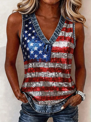 Women's American Flag Vest