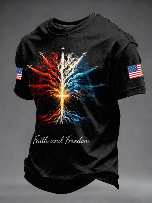Men's America Printed T-shirt