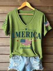 Women's America 1776-2026 V-Neck T-Shirt