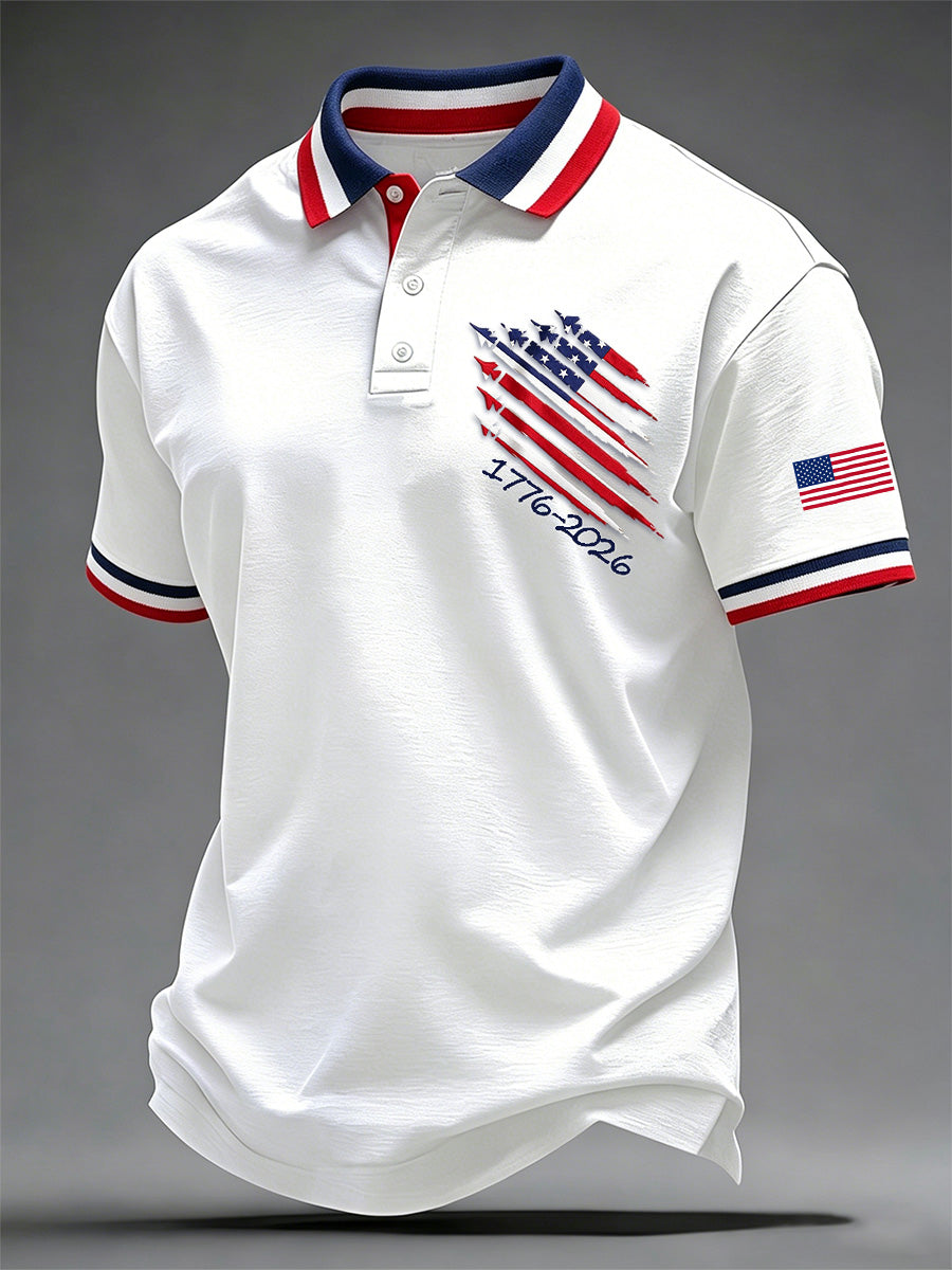 Men's Independence Day 1776-2026 Print Polo