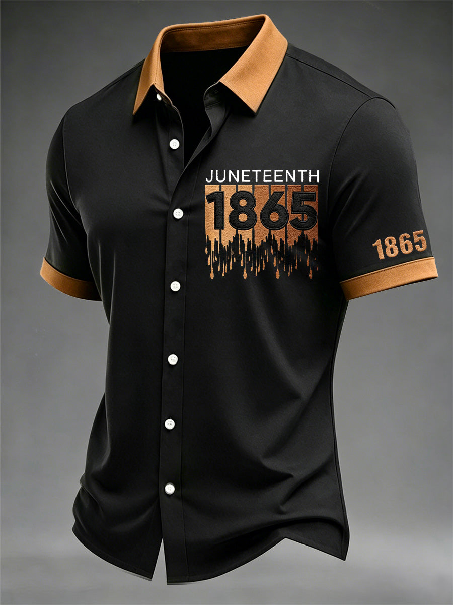 Men's Juneteenth Print Shirt