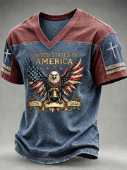 Men's Independence Day Print Casual T-Shirt