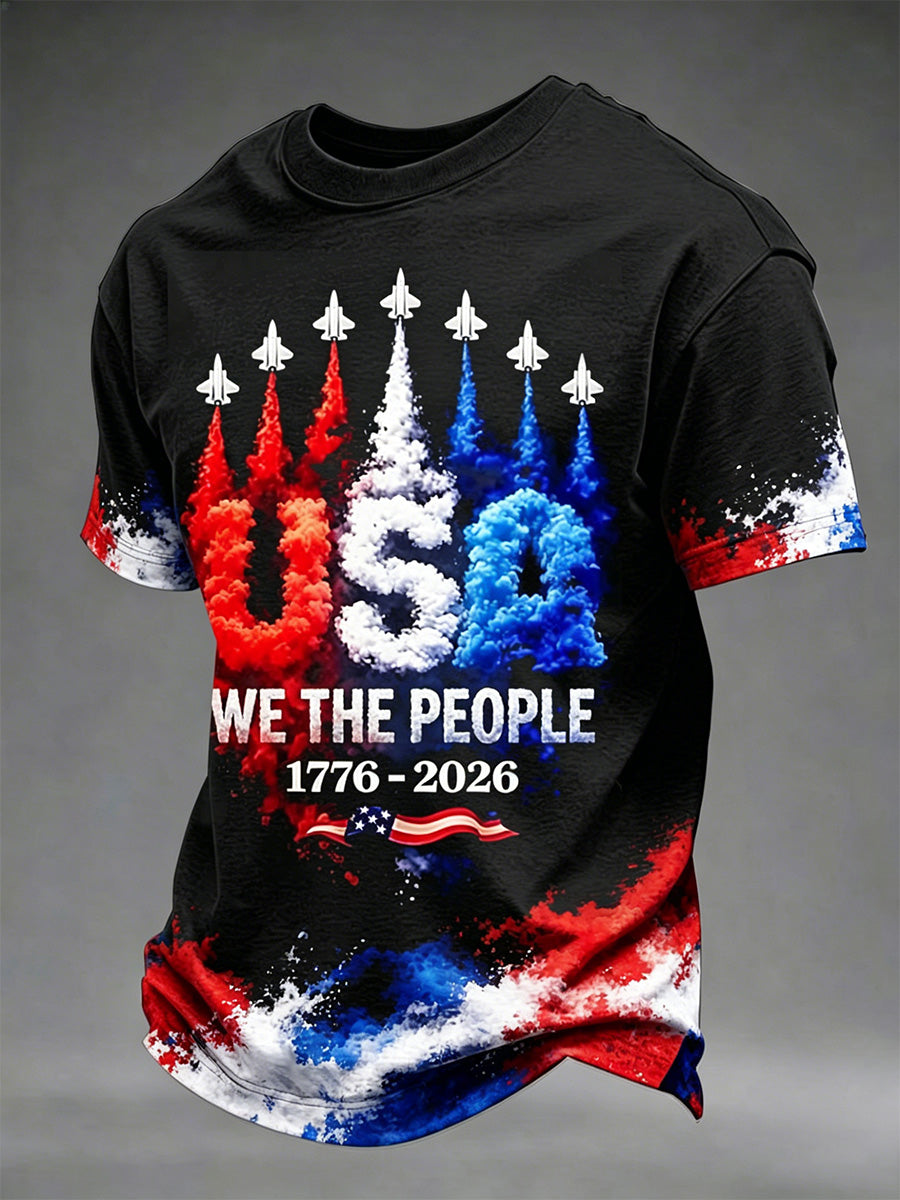 Men's Independence Day We The People Print Tee