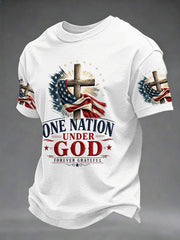 Men's Independence Day One Nation Under God Print Tee