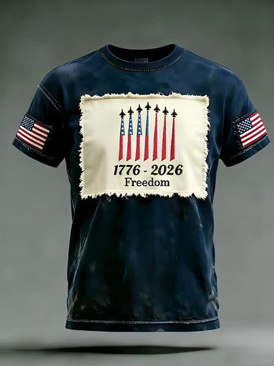 Men's America Printed T-shirt
