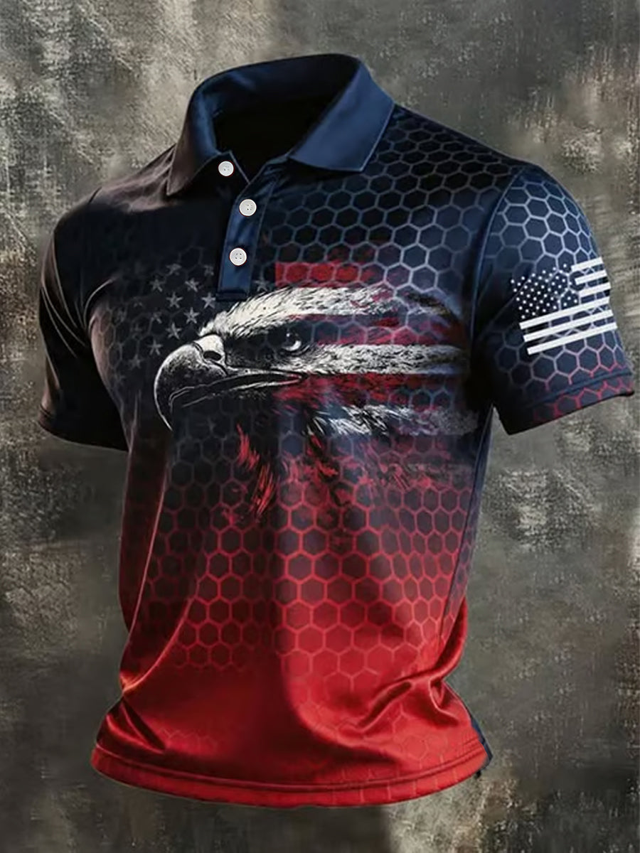 Men's America Print Casual Top
