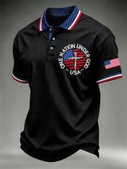 Men's Independence Day One Nation Under God Print Polo